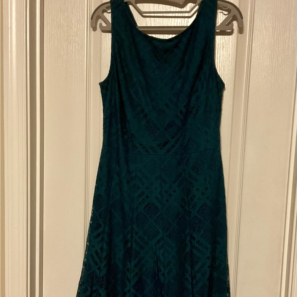DonnaKaran NewYork Sleeveless Lace Midi Dress Women's 6